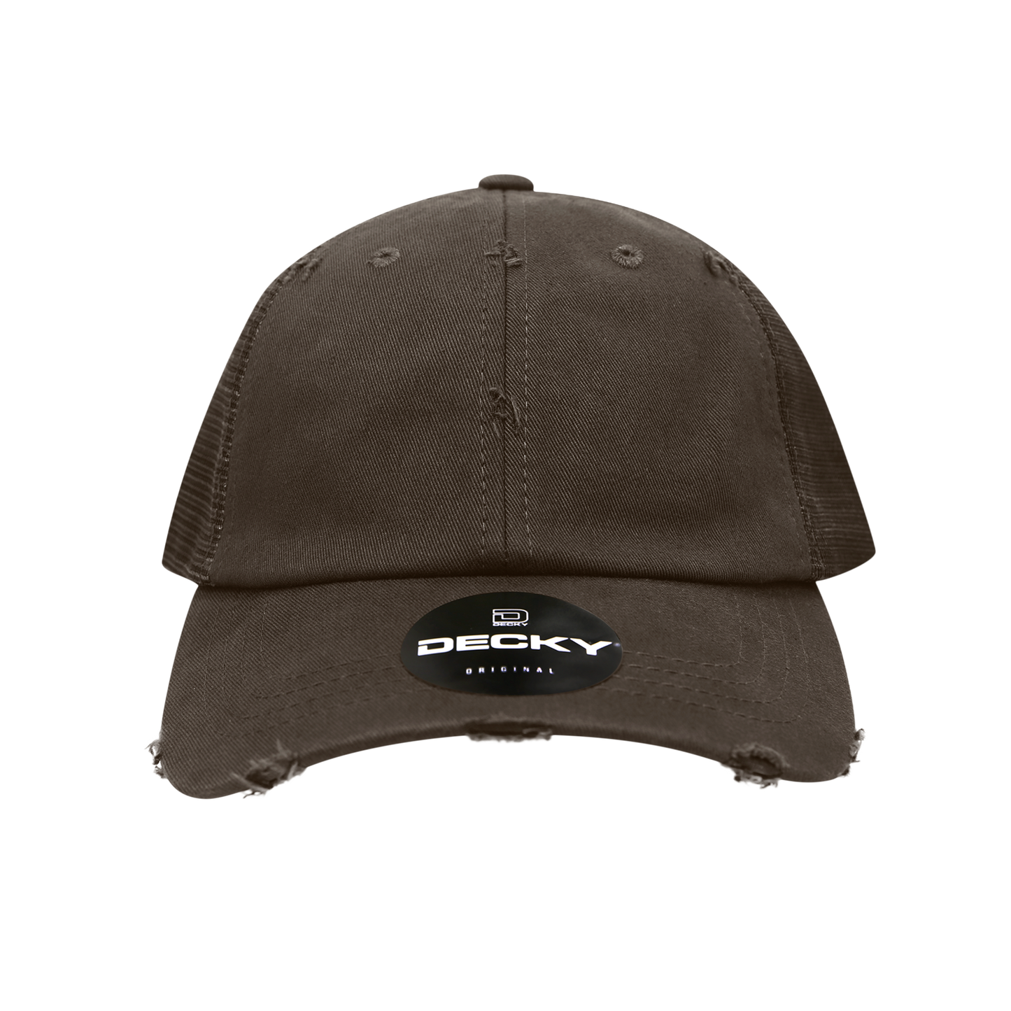 Decky 110 6 Panel Low Profile Relaxed Vintage Trucker Cap - Blank