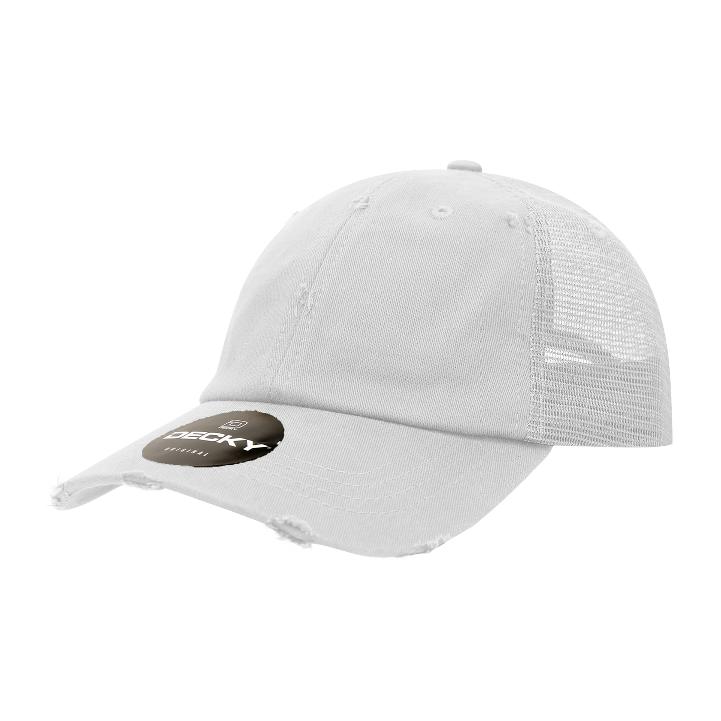 Decky 110 6 Panel Low Profile Relaxed Vintage Trucker Cap - Blank