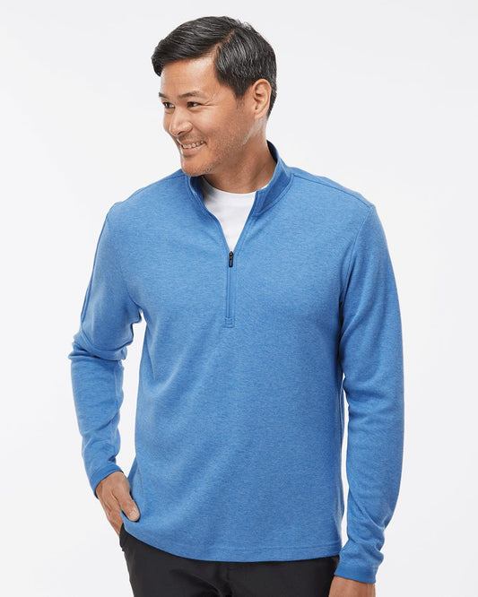 Adidas A554 Men's 3-Stripes Quarter-Zip Sweater Pullover