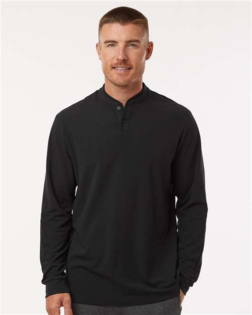 Adidas A597 Men's Henley Long Sleeve T-Shirt
