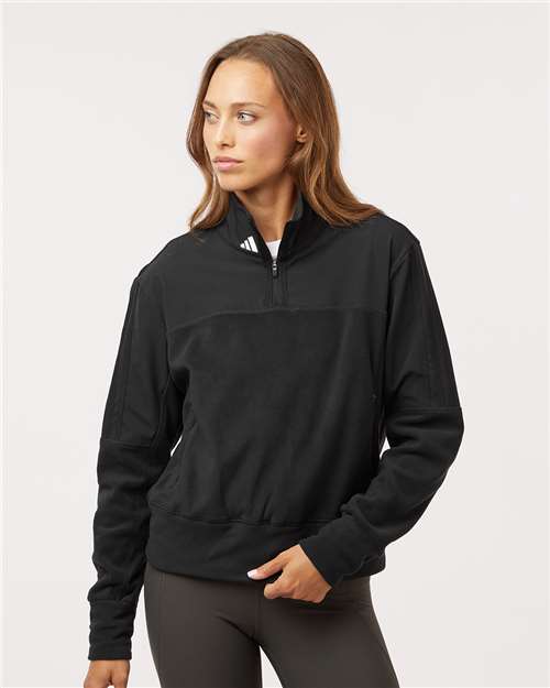 Adidas A601 Women's Fleece Quarter-Zip Pullover