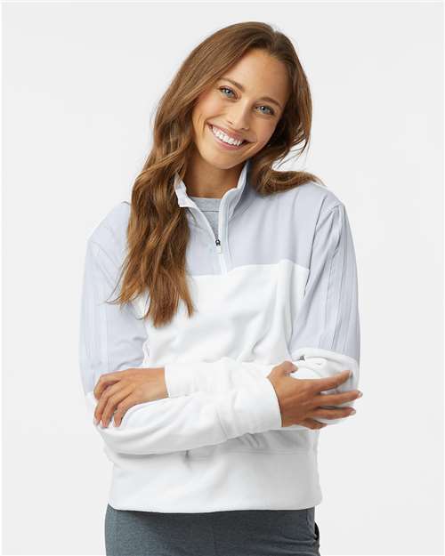 Adidas A601 Women's Fleece Quarter-Zip Pullover