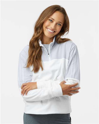 Adidas A601 Women's Fleece Quarter-Zip Pullover