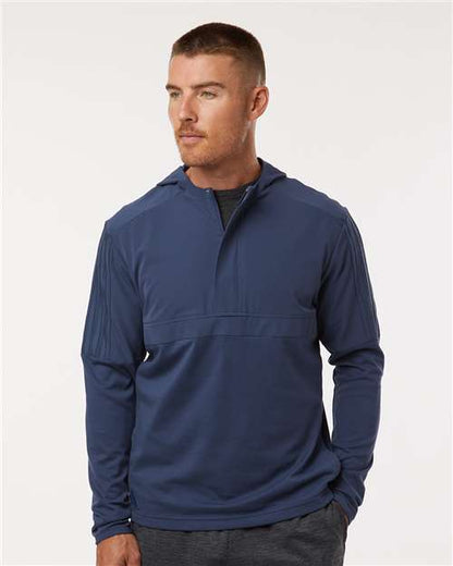 Adidas A607 Men's Half-Zip Hooded Anorak