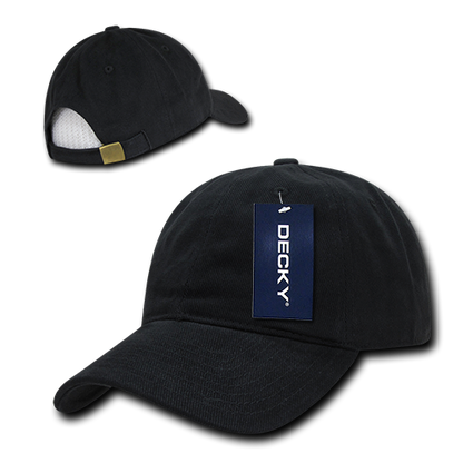 Custom Embroidered Decky 112 6 Panel Low Profile Relaxed Brushed Cotton Dad Hat