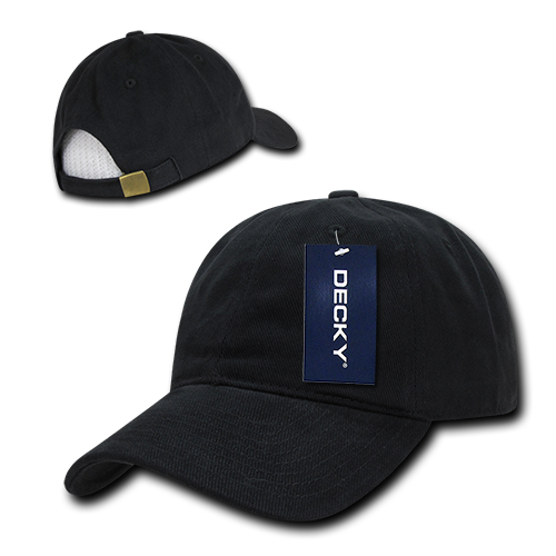 Decky 112 6 Panel Low Profile Relaxed Brushed Cotton Dad Hat - Blank