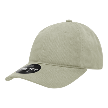 Decky 112 6 Panel Low Profile Relaxed Brushed Cotton Dad Hat - Blank