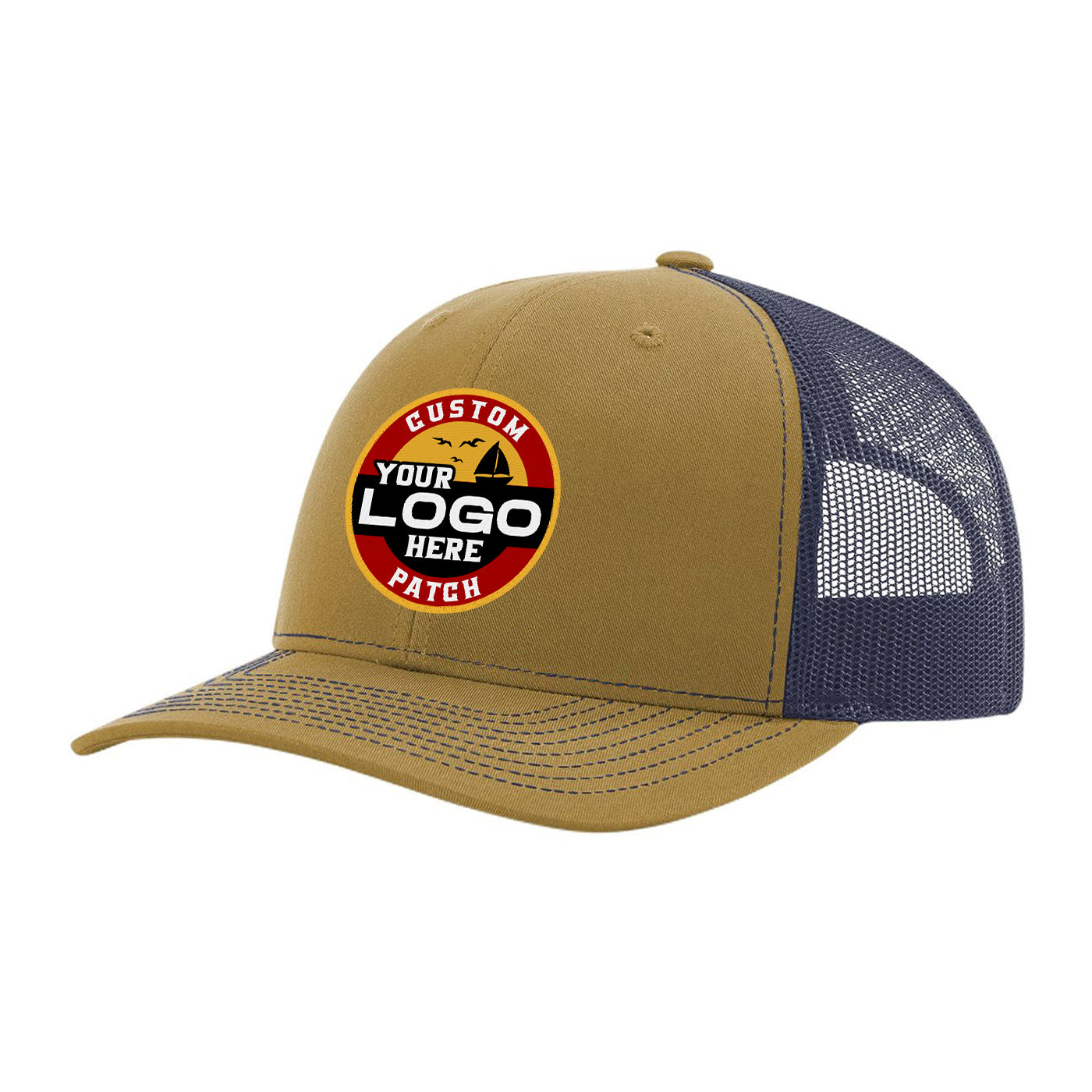 Richardson 112 Trucker Hat with Circle Patch