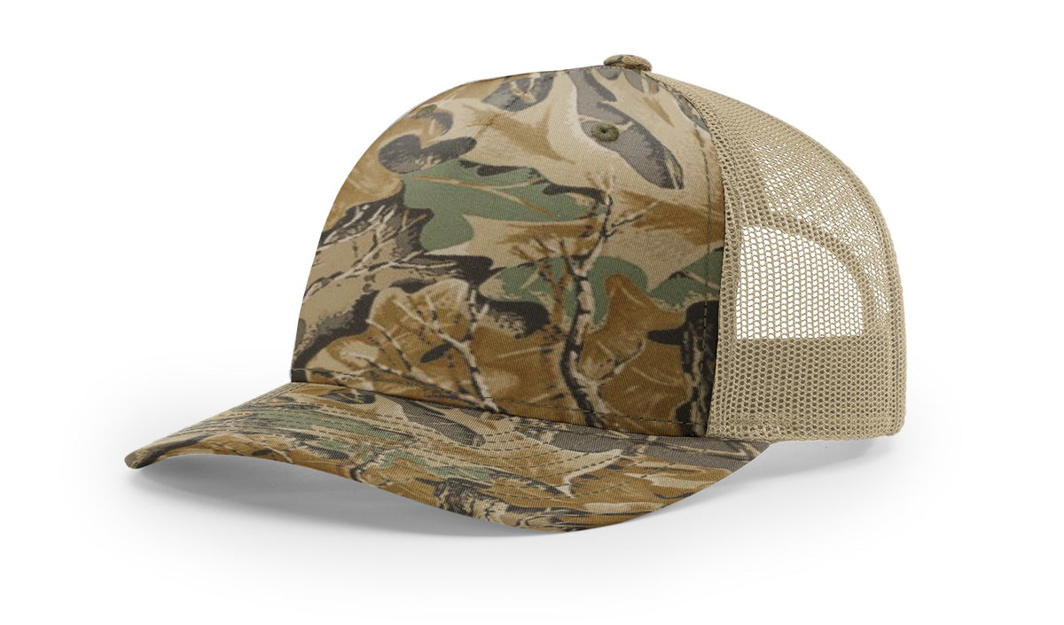 Richardson 112PFP Printed Five Panel Trucker Hat Camo Cap 112 PFP - Blank