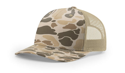 Richardson 112PFP Printed Five Panel Trucker Hat Camo Cap 112 PFP - Blank