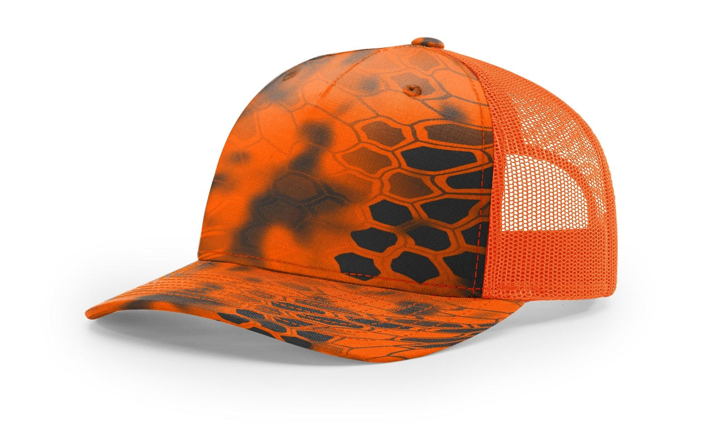 Richardson 112PFP Printed Five Panel Trucker Hat Camo Cap 112 PFP - Blank