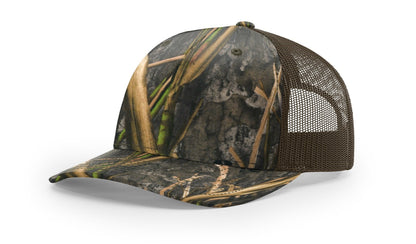 Richardson 112PFP Printed Five Panel Trucker Hat Camo Cap 112 PFP - Blank