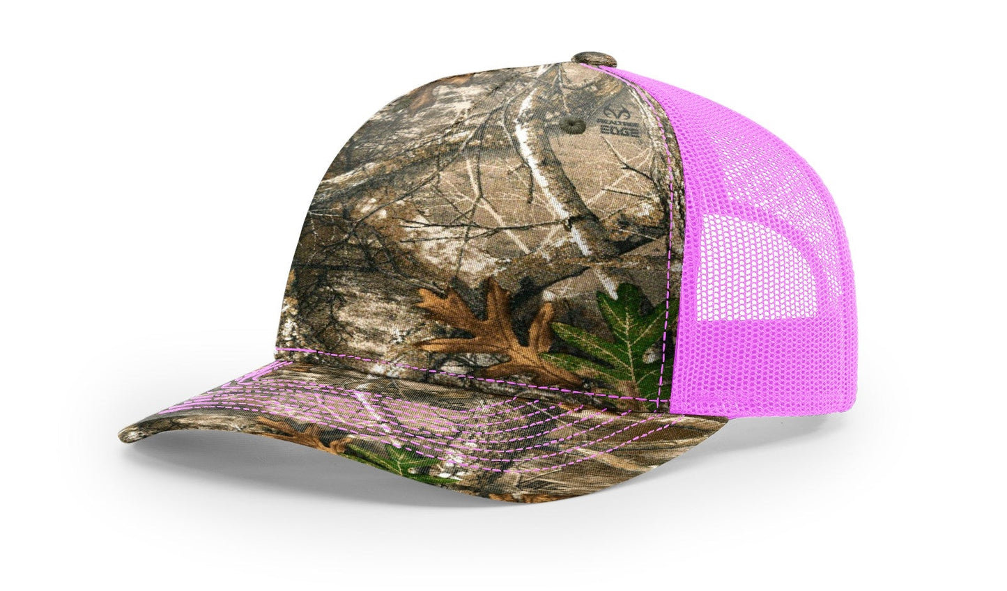 Richardson 112PFP Printed Five Panel Trucker Hat Camo Cap 112 PFP - Blank