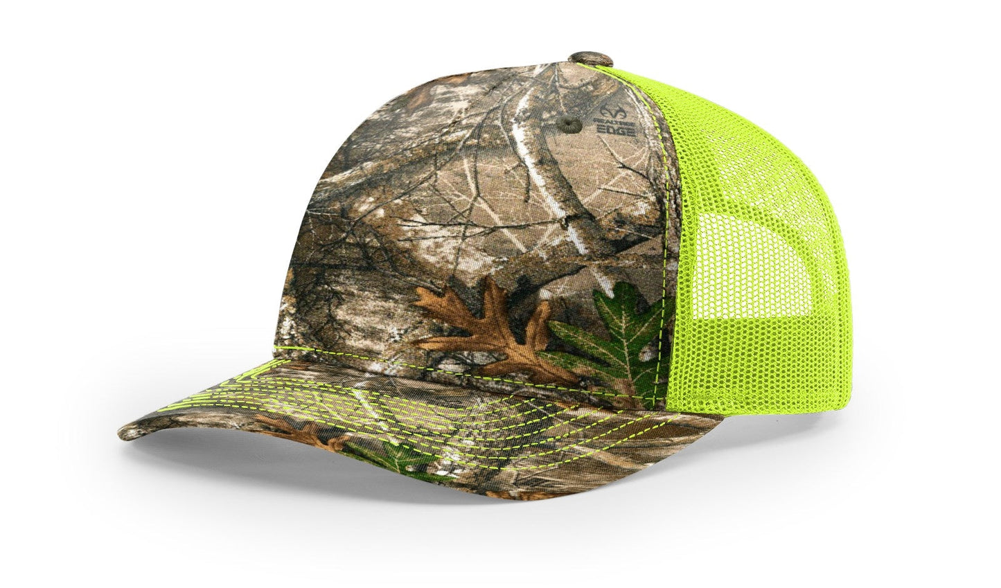 Richardson 112PFP Printed Five Panel Trucker Hat Camo Cap 112 PFP - Blank