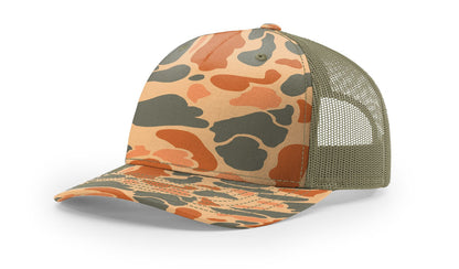 Richardson 112PFP Printed Five Panel Trucker Hat Camo Cap 112 PFP - Blank