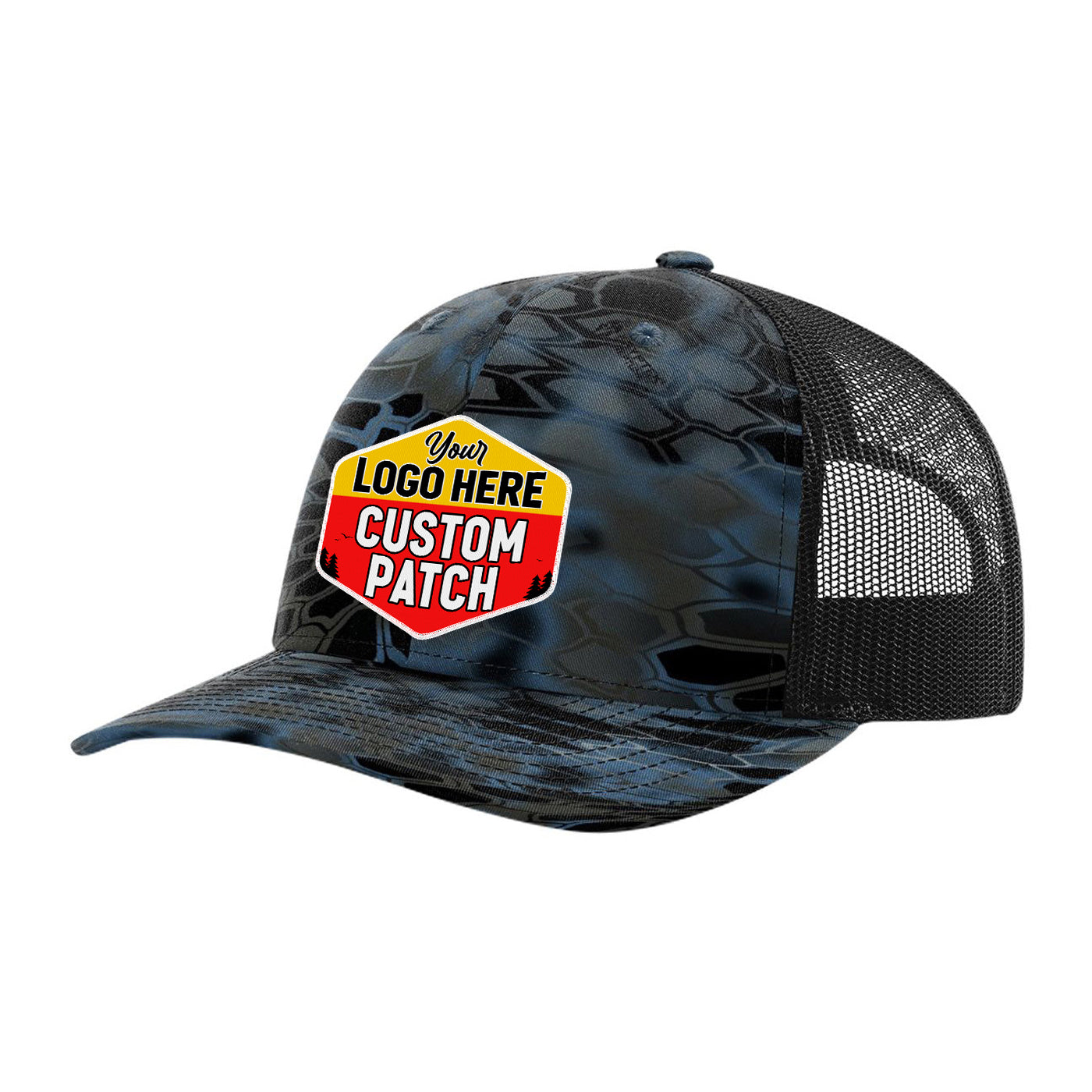 Custom Patch Richardson 112P Printed Trucker Hat Snapback Cap