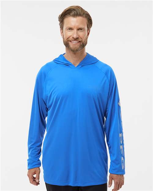 Columbia 212482 Men's PFG Terminal Tackle™ Hooded Long Sleeve T-Shirt