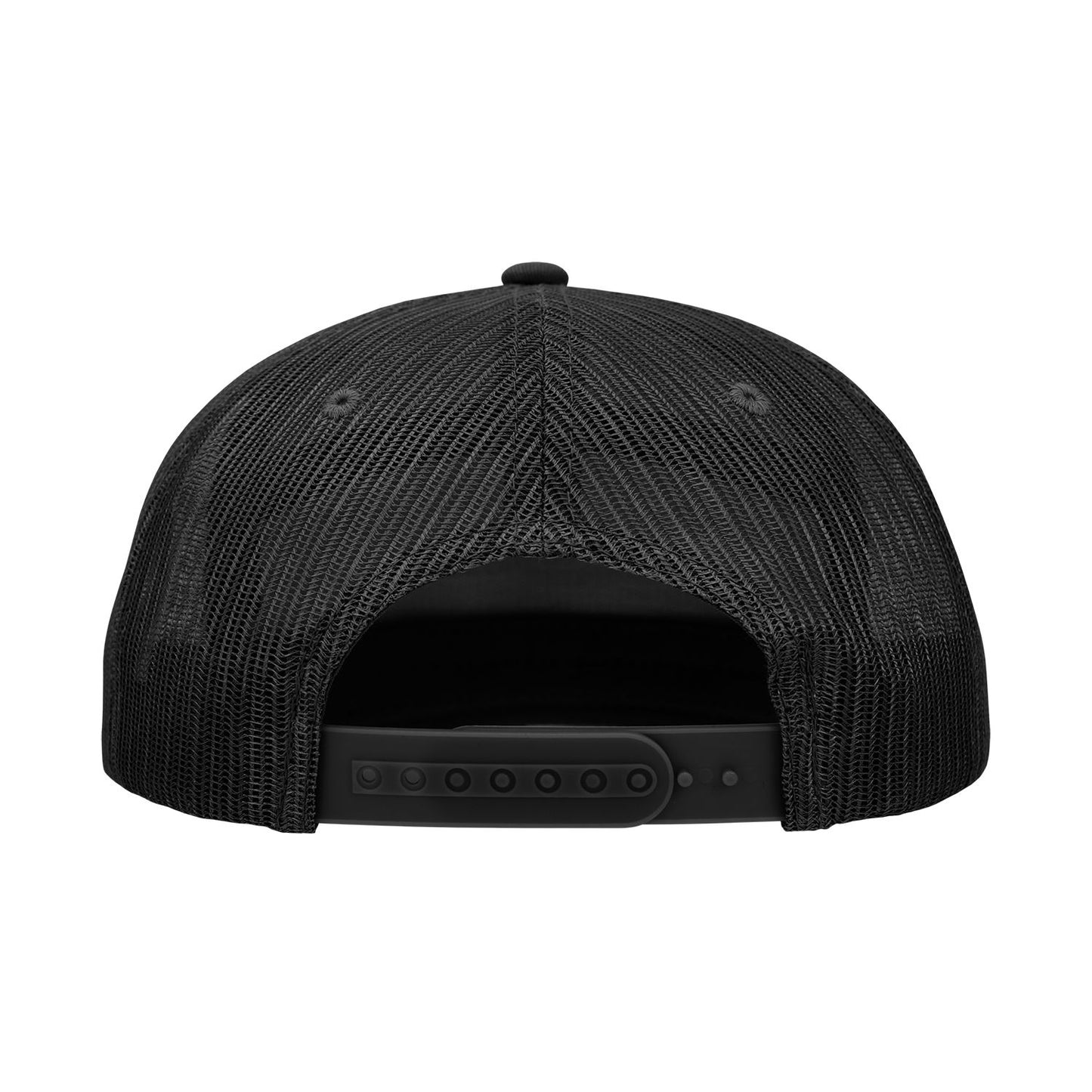 Decky 1133 7 Panel Trucker Hat Flat Bill Snapback - Blank