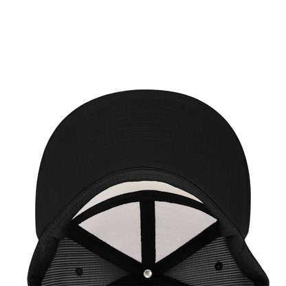 Decky 1133 7 Panel Trucker Hat Flat Bill Snapback - Blank