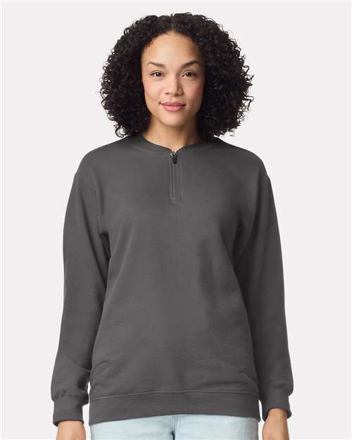 Gildan SF008 Unisex Softstyle® Midweight 1/4 Zip Sweatshirt