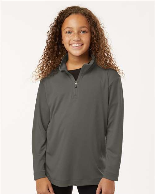 AllPro 41870Y Youth Pro-Lock Performance Quarter-Zip Pullover