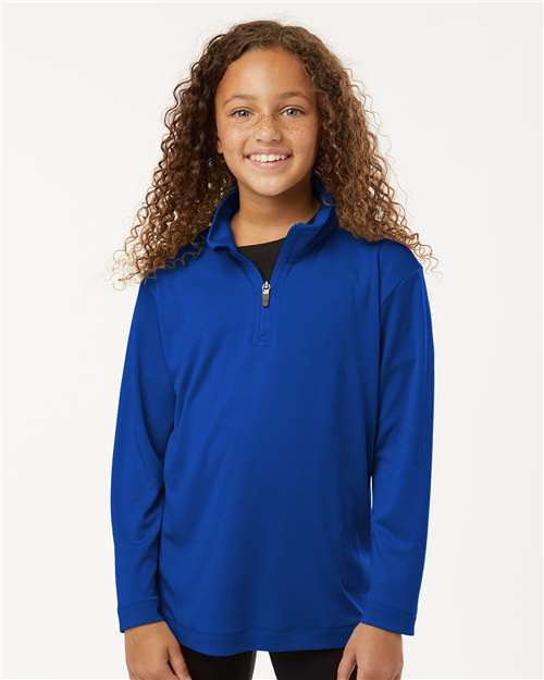 AllPro 41870Y Youth Pro-Lock Performance Quarter-Zip Pullover