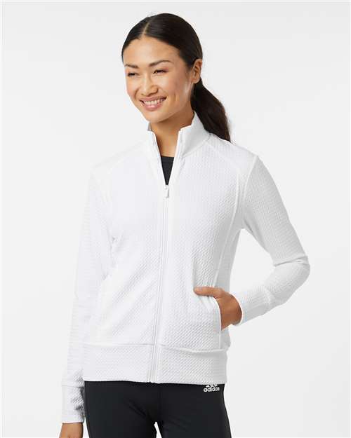 Adidas A1007 Women's Ultimate365 Textured Full-Zip Jacket
