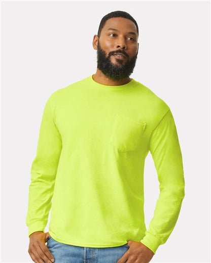 Gildan 2410 Unisex Ultra Cotton® Long Sleeve Pocket T-Shirt