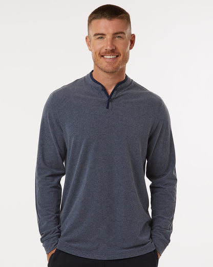 Adidas A597 Men's Henley Long Sleeve T-Shirt