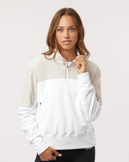 Adidas A601 Women's Fleece Quarter-Zip Pullover