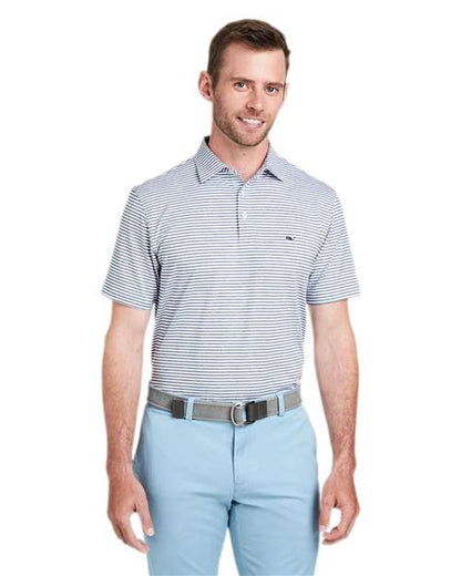 vineyard vines G011145 Men's Heathered Winstead Sankaty Polo