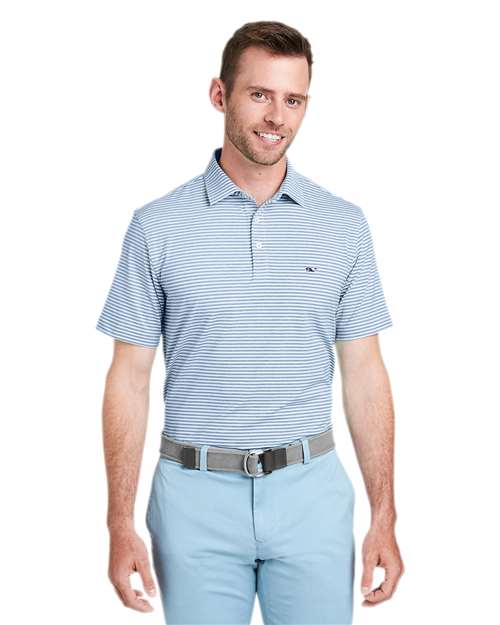 vineyard vines G011145 Men's Heathered Winstead Sankaty Polo