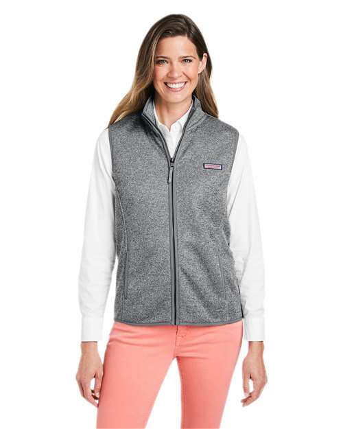 vineyard vines O001411 Women's Mountain Sweater Fleece Vest