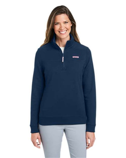 vineyard vines K002795 Women’s Collegiate Shep Quarter-Zip Sweatshirt