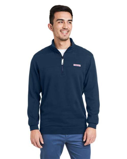 vineyard vines K002712 Men's Collegiate Shep Quarter-Zip Sweatshirt