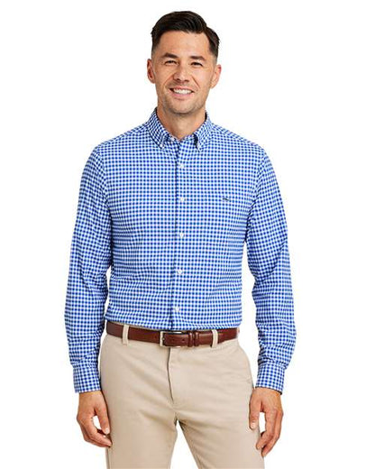 vineyard vines W012060 Men's On-The-Go Nylon Gingham Shirt