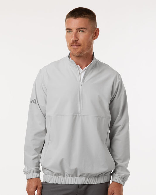 Adidas A705 Men's Stretch Woven Half-Zip Pullover