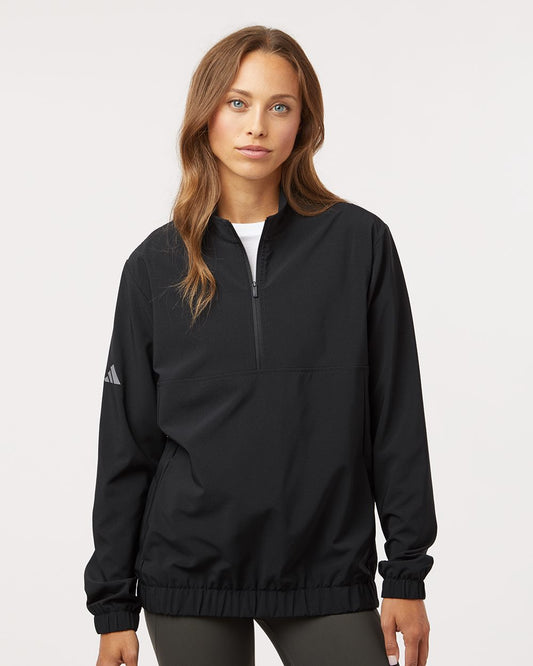 Adidas A706 Women's Stretch Woven Half-Zip Pullover