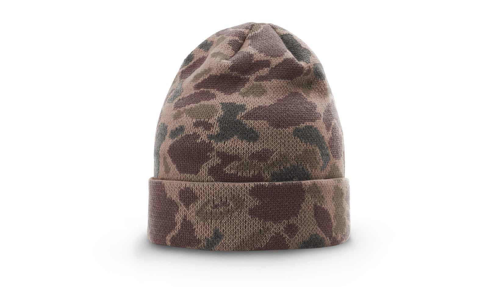 Trendy Apparel Shop Camo Knit Beanie Hat – Acrylic Lined Stretchy Cap For Cold Weather - View #6