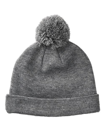 Big Accessories BX028 Pom Cuffed Beanie
