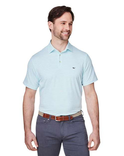 vineyard vines G012426 Men's Bradley Stripe Sankaty Polo