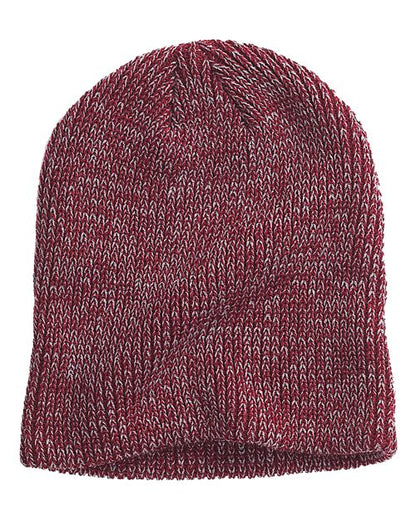 Big Accessories BA524 Ribbed Marled Beanie