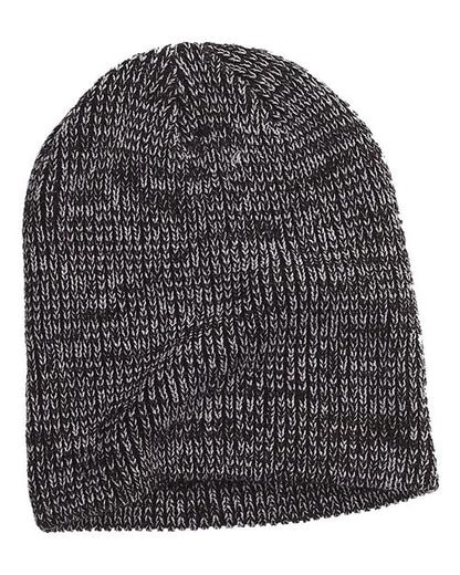 Big Accessories BA524 Ribbed Marled Beanie