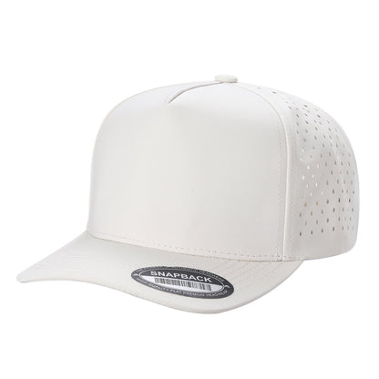 Custom Embroidered Unbranded 5 Panel Perforated Laser Mesh Hat Waterproof Cap