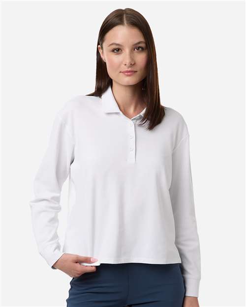 Adidas A1008 Women's Beyond Long Sleeve Loose Polo
