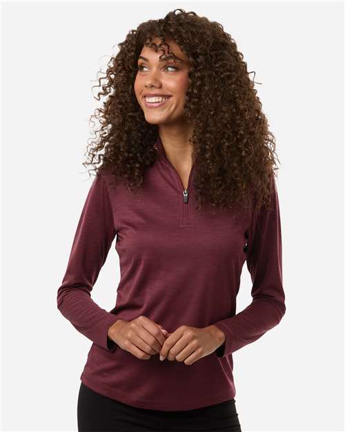 AllPro 4HM70L Women's Pro-Lock Performance Mélange Quarter-Zip Pullover