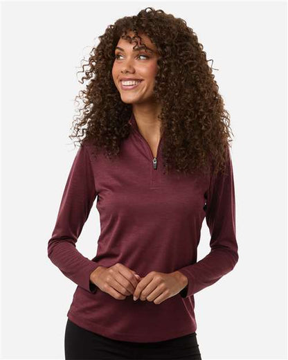 AllPro 4HM70L Women's Pro-Lock Performance Mélange Quarter-Zip Pullover