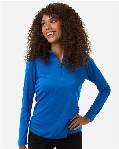 AllPro 4HM70L Women's Pro-Lock Performance Mélange Quarter-Zip Pullover