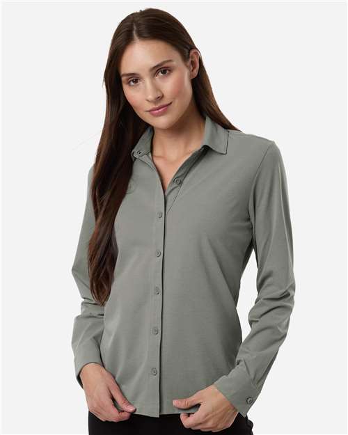 AllPro 41SPLL Women's Pro-Flex Sorona® Button Down Shirt
