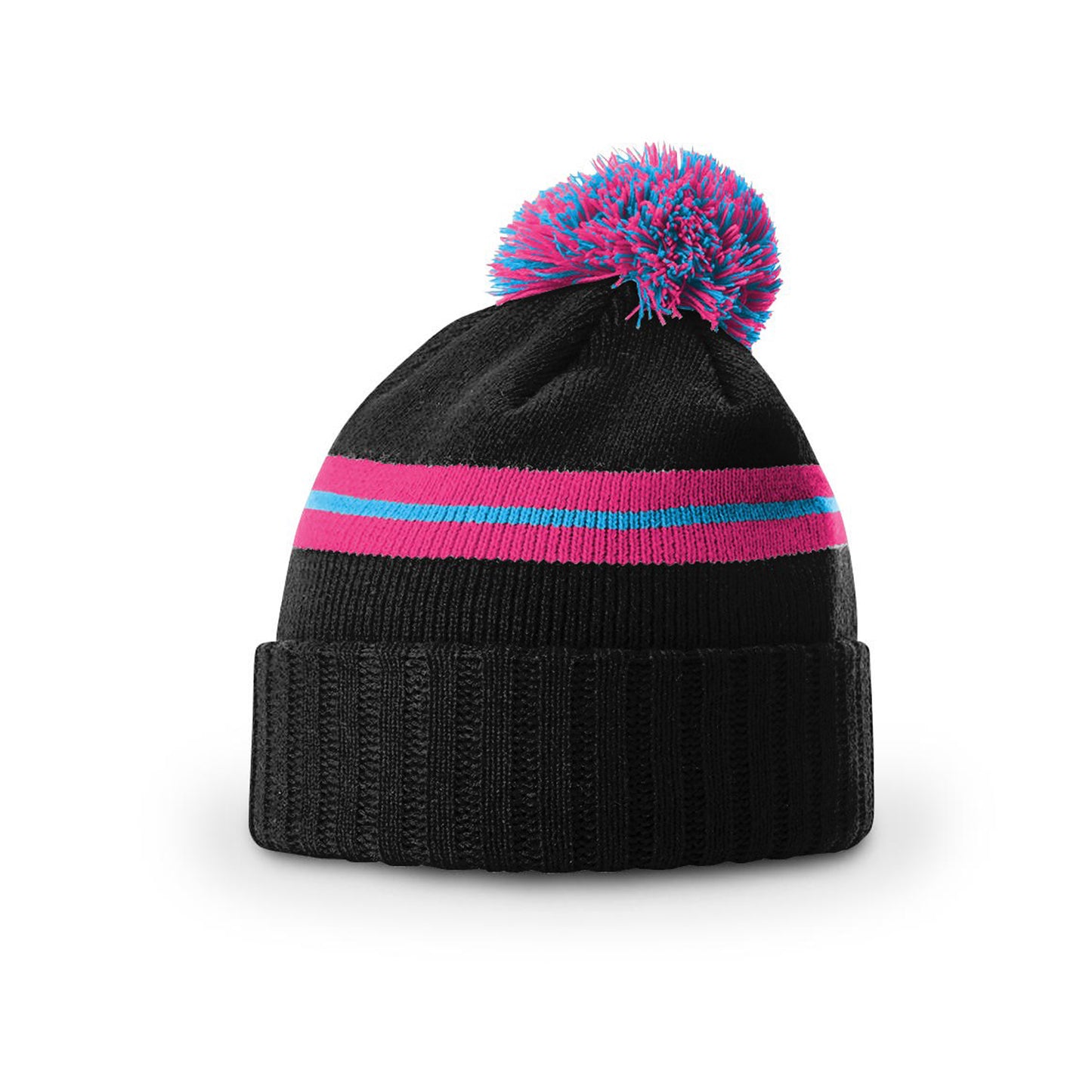 Richardson 135 Short Pom Knit Beanie - Blank